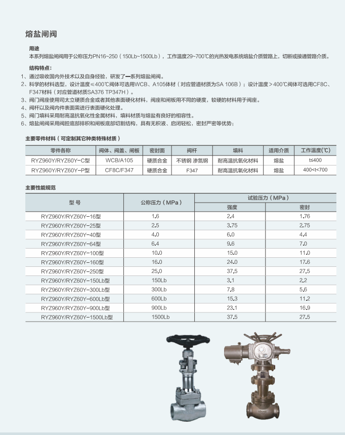 熔盐闸阀